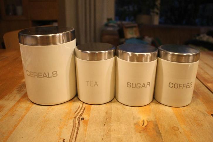 5 delige RVS voorraadbussen set, Huis en Inrichting, Keuken | Keukenbenodigdheden, Nieuw, Ophalen of Verzenden