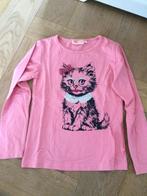 ZGAN lichtroze longsleeve met poes someone maat 122, Kinderen en Baby's, Kinderkleding | Maat 122, Meisje, Ophalen of Verzenden