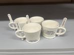 4 x Riviera Maison koffiekopjes, Huis en Inrichting, Keuken | Servies, Ophalen of Verzenden, Glas, Overige stijlen, Kop(pen) en/of Schotel(s)