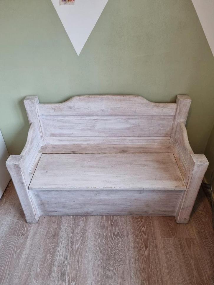 Handgemaakt speelgoedbankje met handige opbergruimte, Kinderen en Baby's, Kinderkamer | Overige Meubels, Zo goed als nieuw, Overige typen
