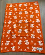 AaBe dralon deken kinderdeken beertjes oranje vintage retro, Ophalen of Verzenden, Zo goed als nieuw, Oranje, Deken of Dekbed