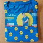 Lidl fan tshirt L heren nieuw, Kleding | Heren, Maat 52/54 (L), Blauw, Lidl, Nieuw