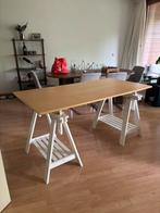 Mooi berken bureau, Huis en Inrichting, Bureaus, Ophalen, In hoogte verstelbaar, Zo goed als nieuw, Bureau
