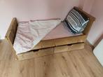 Steigerhout peuterbed, Ophalen, Zo goed als nieuw, 140 tot 160 cm, 70 tot 85 cm