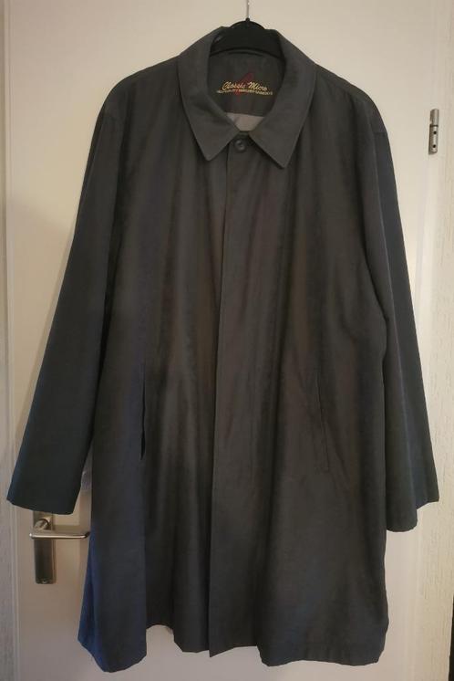 Heren overjas zomer, donkergrijs microvezel, maat 56., Kleding | Heren, Jassen | Zomer, Zo goed als nieuw, Maat 56/58 (XL), Grijs