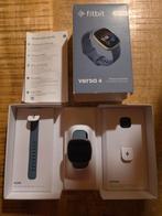 Fitbit Versa 4 Fitness Smartwatch, Zwart, GPS, Ophalen of Verzenden, Zo goed als nieuw