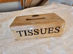 Landelijke houten Tissue doos van Riverdale, Ophalen of Verzenden, Zo goed als nieuw, Minder dan 50 cm, Minder dan 50 cm