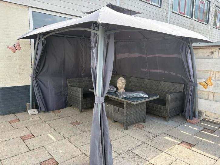 Partytent paveljoen 3X3, Tuin en Terras, Partytenten, Zo goed als nieuw, Partytent, 2 meter of meer, Minder dan 5 meter, Minder dan 4 meter