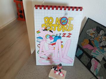 The pink panther vintage herda reclame lamp jaren 80 beschikbaar voor biedingen