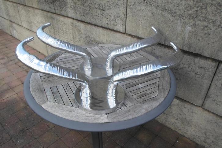 Pols Potten Buffel Horens Aluminium, Antiek en Kunst, Kunst | Designobjecten, Ophalen of Verzenden