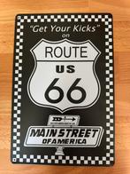 Route 66 metalen wandplaat, Ophalen of Verzenden, Zo goed als nieuw
