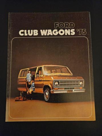 Brochure Ford Club Wagons 1975 USA  beschikbaar voor biedingen