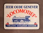 Emaille Reclamebord Genever Locomotief, Ophalen of Verzenden, Reclamebord