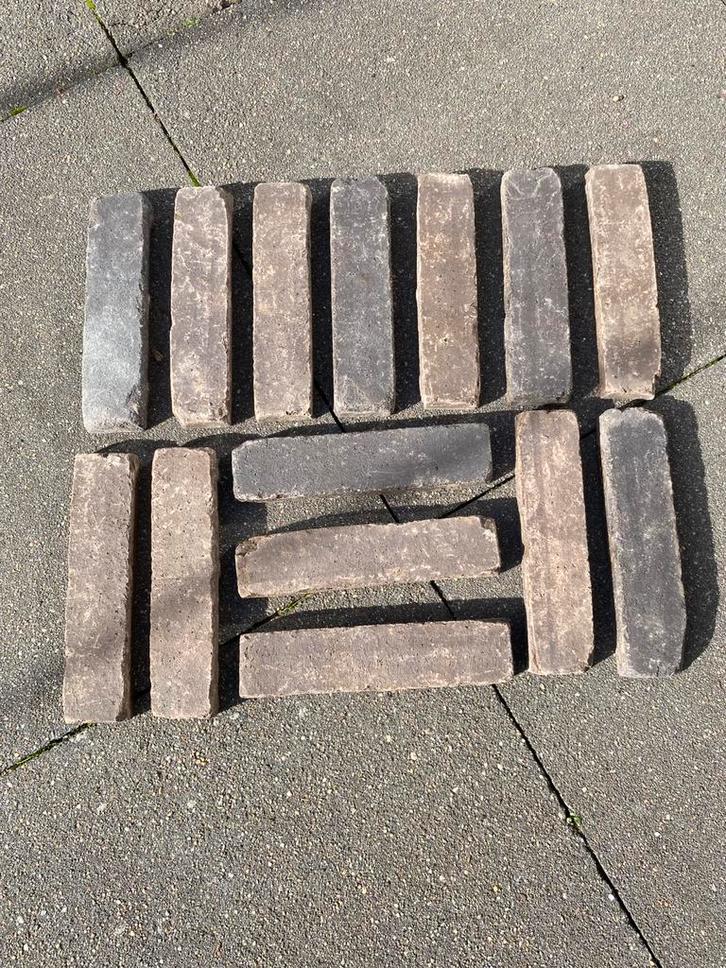 Gezaagde waaltjes (bricks) voor binnen., Doe-het-zelf en Verbouw, Vloerdelen en Plavuizen, Zo goed als nieuw, Laminaat, Overige materialen