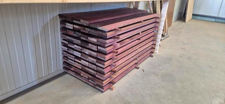 Purperhart planken, Doe-het-zelf en Verbouw, Hout en Planken, Nieuw, Plank, Overige houtsoorten, Minder dan 200 cm, Minder dan 25 mm