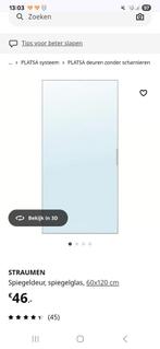 2 stuks Ikea straumen spiegeldeuren. 60x120, Ophalen, 100 tot 150 cm, Nieuw, Rechthoekig