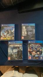 Game bundel ( horizon zero dawn, tlou2, just cause 4, sptfbw, Avontuur en Actie, Ophalen of Verzenden, 1 speler, Zo goed als nieuw