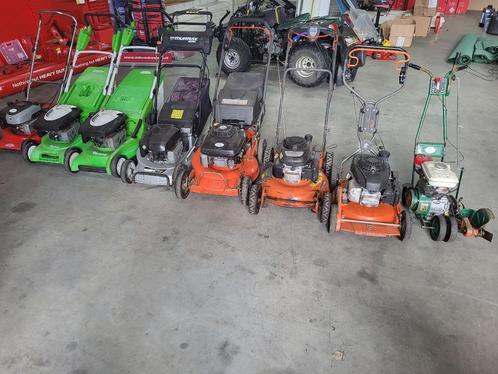 Partij grasmaaiers, Tuin en Terras, Grasmaaiers, Gebruikt, Benzine-grasmaaier, 50 cm of meer, Cirkelmaaier, Elektrische starter