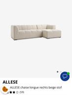 Bank ALLESE chaise longue, Ophalen, Zo goed als nieuw, Vierpersoons of meer, Stof