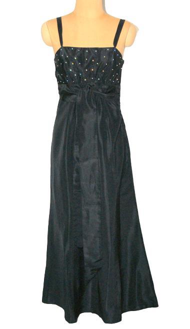 Vera Mont jurk, satijnen avondjurk diamonds, zwart,  Mt. M, Kleding | Dames, Gelegenheidskleding, Zo goed als nieuw, Galajurk