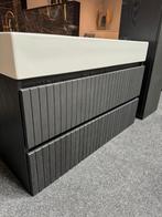 Badmeubel 100 cm met kolomkast van €3205 nu voor €1250, Huis en Inrichting, Ophalen, 100 tot 150 cm, Nieuw, Minder dan 100 cm