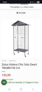 Zolux vogel parkieten kamer voliere, Dieren en Toebehoren, Ophalen, Zo goed als nieuw, Metaal, Volière