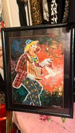 Clown schilderij, Antiek en Kunst, Ophalen of Verzenden