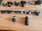 16 camera’s, 3 flitsers, toebehoren en extra’s, Ophalen of Verzenden, Gebruikt, Spiegelreflex, Canon