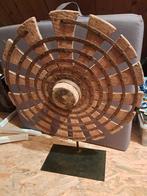Houten wiel op standaard, Huis en Inrichting, Woonaccessoires | Overige, Ophalen, Zo goed als nieuw