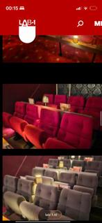 Originele Lab-1 bioscoopstoelen - set van 2, Ophalen, Gebruikt, Twee, Stof