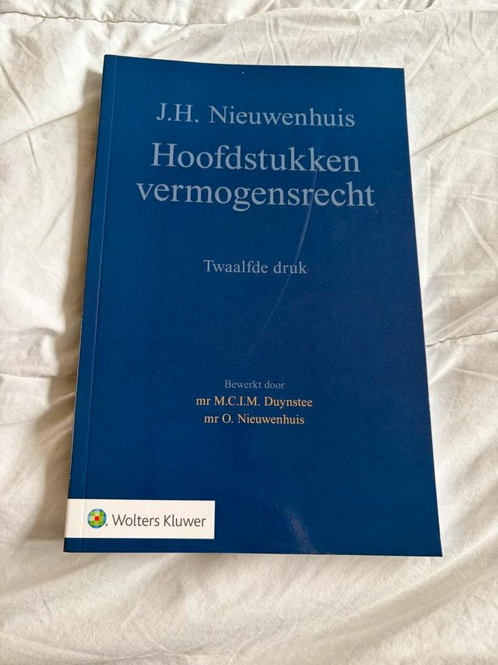 Hoofdstukken vermogensrecht - Nieuwenhuis, Boeken, Studieboeken en Cursussen, Nieuw, HBO, Gamma, Ophalen of Verzenden