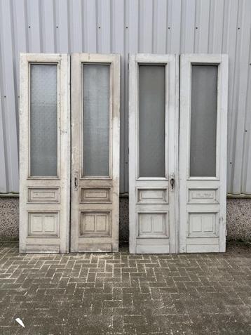 3 sets antieke openslaande deuren 72 x 293 beschikbaar voor biedingen