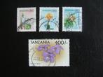 Tanzania bloemen, Postzegels en Munten, Postzegels | Afrika, Ophalen of Verzenden, Tanzania, Gestempeld
