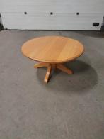 Salontafel eikenhout 100 cm rond, 53cm hoog, Huis en Inrichting, Ophalen, Zo goed als nieuw, Hout