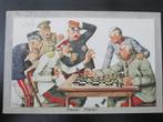 WO1 postkaart schaakspel Hindenburg 1916, Verzenden, Landmacht, Duitsland, Foto of Poster