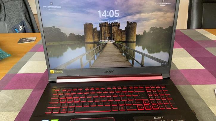 Acer Nitro AN517-51 Gaming Laptop, Computers en Software, Windows Laptops, Zo goed als nieuw, 17 inch of meer, SSD, Onbekend, 8 GB
