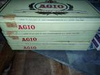 Agio oude sigaren blikken 3 stuks, Ophalen of Verzenden, Gebruikt, Tabaksdoos of Verpakking