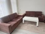 Bank + salontafel + tapijt (alles ook apart mogelijk), Ophalen of Verzenden, Zo goed als nieuw