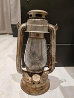 Oude olielamp / stormlamp, Ophalen, Gebruikt, Vintage, Glas