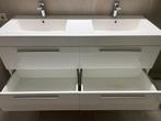 Mooie dubbele wastafel in zeer goede staat, Ophalen, 100 tot 150 cm, Zo goed als nieuw, Minder dan 100 cm