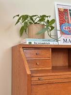 Vintage secretaire ladekast eiken hout jaren 50/60/70 Deens, Ophalen, Gebruikt, Vintage, Deens