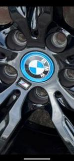 3 stuks ORIGINELE BMW M Blue naafkap naafdop set, Auto diversen, Wieldoppen, Ophalen of Verzenden, Zo goed als nieuw