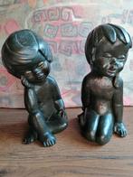 gipsbeeldjes jongen en meisje, Verzamelen, Beelden en Beeldjes, Ophalen, Zo goed als nieuw, Mens