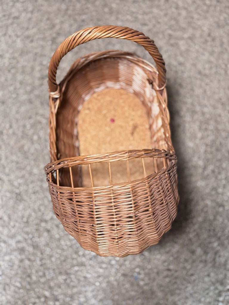 Vintage Rotan Poppenwagen, Kinderen en Baby's, Speelgoed | Poppen, Ophalen, Gebruikt, Overige typen
