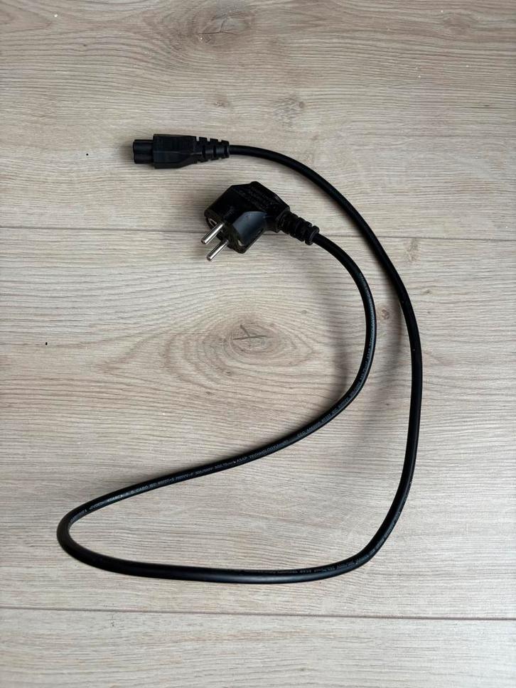 Stroomkabel Eurostekker naar C5 - Klaverblad, Audio, Tv en Foto, Audiokabels en Televisiekabels, Gebruikt, Overige kabels, Minder dan 2 meter