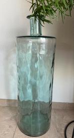 Grote Guan fles/vaas van  glas, Huis en Inrichting, Ophalen, Overige kleuren, Minder dan 50 cm, Glas