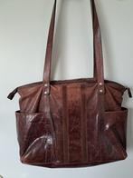 Leren handtas Montini, Ophalen of Verzenden, Gebruikt, Bruin, Handtas
