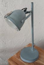 Industriële bureaulamp - tafellamp - Koplamp model grijs, Ophalen of Verzenden, Zo goed als nieuw, Metaal, Minder dan 50 cm