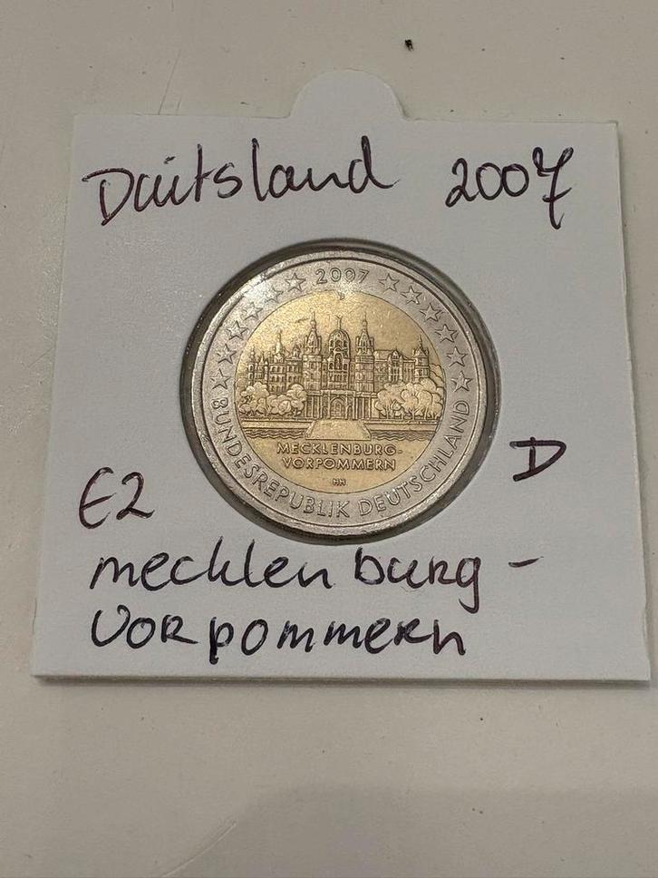 Speciale 2 euromunt Duitsland 2007 letter D, Postzegels en Munten, Munten | Europa | Euromunten, Losse munt, 2 euro, Duitsland