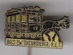 Speldje PAARDENTRAM ZWART REIS EN EXCURSIEVERENING RET ROTTE, Verzamelen, Speldjes, Pins en Buttons, Verzenden, Gebruikt, Overige onderwerpen